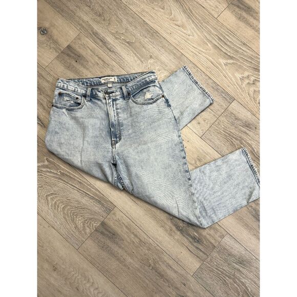 Abercrombie & Fitch Curve Love Jeans 30/10 s Ankle Straight - Picture 3 of 7